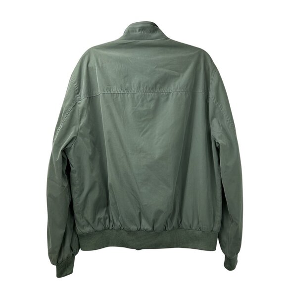 Faconnable Jacket Men Large Green Fullzip Dad Casual Bomber Coat Windbreaker Y2K - Picture 2 of 16